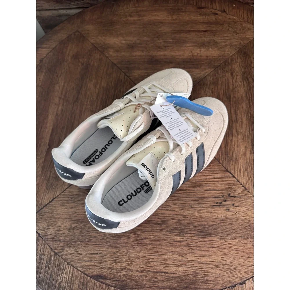 Adidas Barreda Lo Cream Black Gum Suede Sneakers KJ4749 Mens 6.5 Womens 8